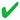 green checkmark